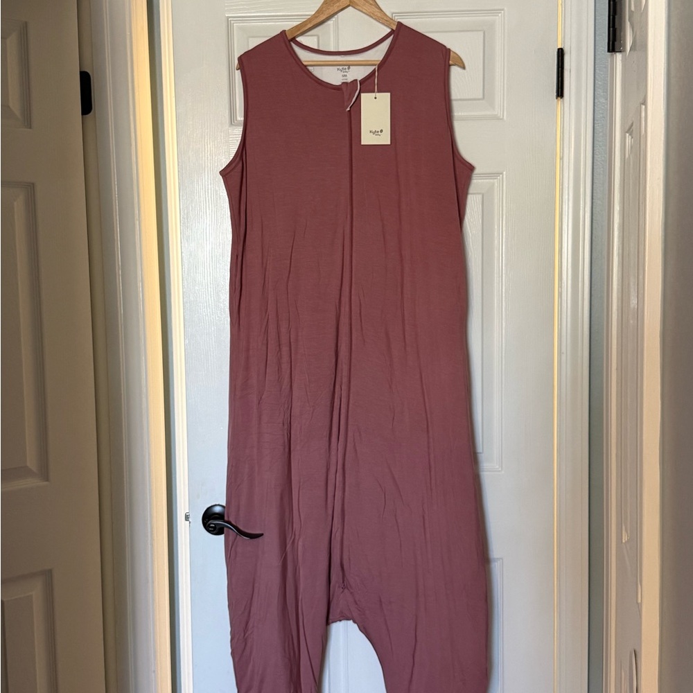 Kyte BABY Dusty Rose Sleeveless Jumpsuit